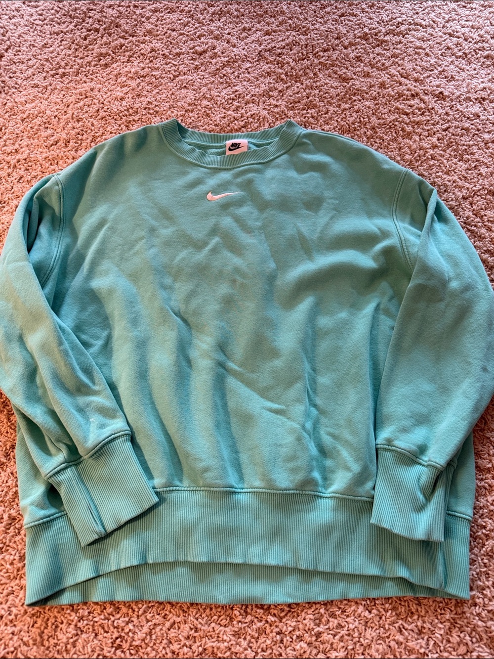 Nike Men’s Crewneck Sweatshirt - Teal Blue